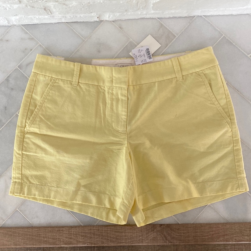 Jcrew Yellow Chino Shorts